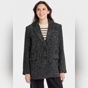 NEW! Universal Thread Black Lined Quilted Blazer Size XS